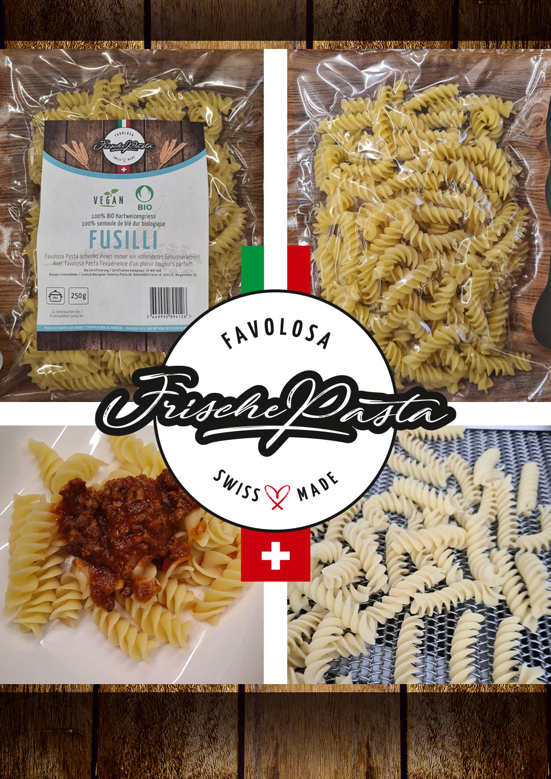 Fusilli neue frische Pastasorte